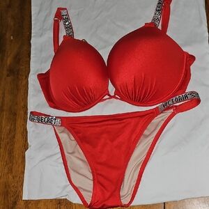 Victoria's Secret Red Bra with Underwire Support